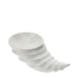 CIOTOLA CORNUCOPIA PORC.25X12XH8CM BIANCA NEW BONE CHINA SCATOLA REGALO